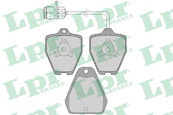 Комплект тормозных колодок, дисковый тормоз 05P1118 LPR