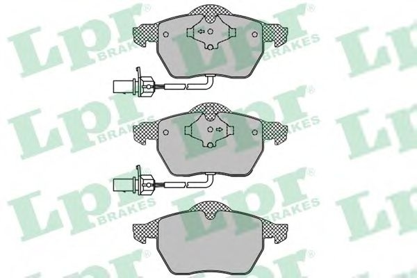 Комплект тормозных колодок, дисковый тормоз 05P1119 LPR