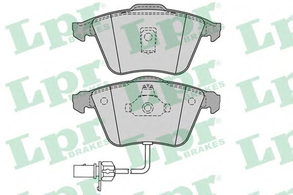 Комплект тормозных колодок, дисковый тормоз 05P1230 LPR