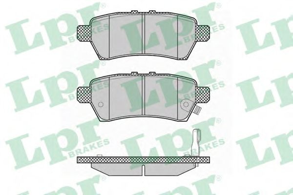 Комплект тормозных колодок, дисковый тормоз 05P1377 LPR
