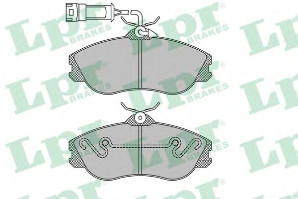 Комплект тормозных колодок, дисковый тормоз 05P326 LPR