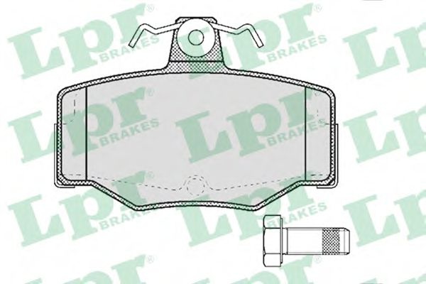 Комплект тормозных колодок, дисковый тормоз 05P387 LPR
