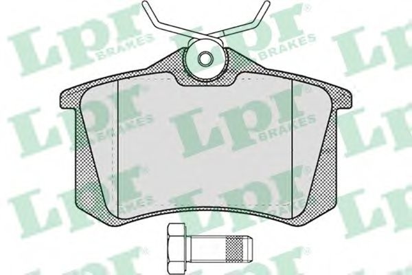Комплект тормозных колодок, дисковый тормоз 05P634 LPR
