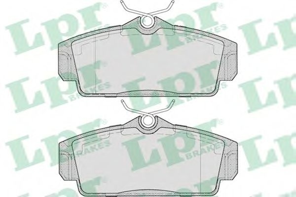 Комплект тормозных колодок, дисковый тормоз 05P706 LPR