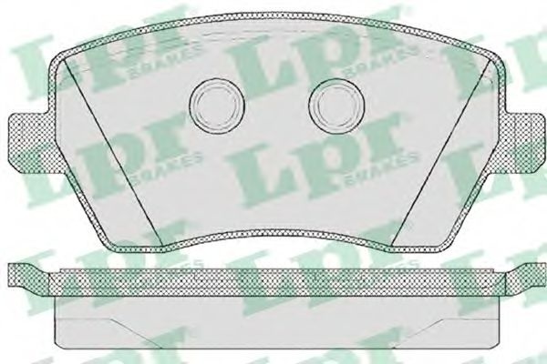 Комплект тормозных колодок, дисковый тормоз 05P867 LPR