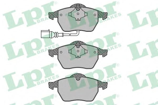 Комплект тормозных колодок, дисковый тормоз 05P969 LPR