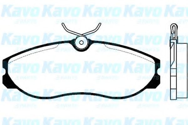 Комплект тормозных колодок, дисковый тормоз BP-6527 KAVO PARTS