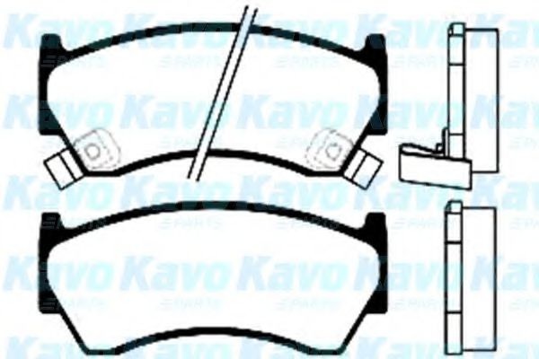 Комплект тормозных колодок, дисковый тормоз BP-6533 KAVO PARTS
