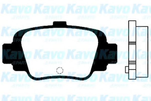 Комплект тормозных колодок, дисковый тормоз BP-6551 KAVO PARTS