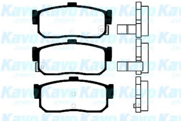 Комплект тормозных колодок, дисковый тормоз BP-6554 KAVO PARTS