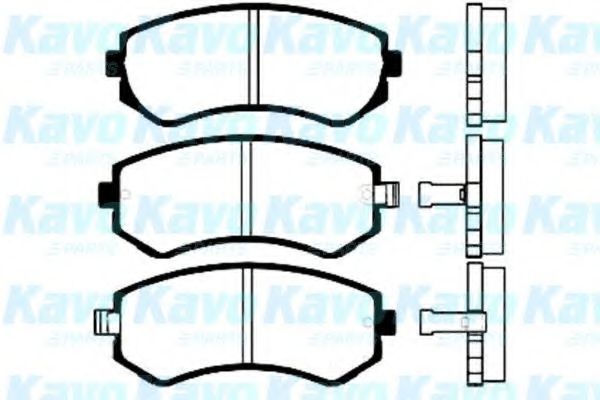 Комплект тормозных колодок, дисковый тормоз BP-6556 KAVO PARTS