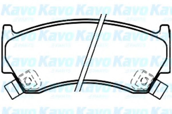 Комплект тормозных колодок, дисковый тормоз BP-6565 KAVO PARTS