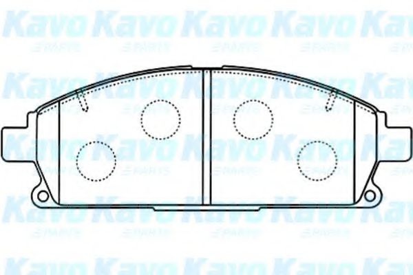 Комплект тормозных колодок, дисковый тормоз BP-6569 KAVO PARTS