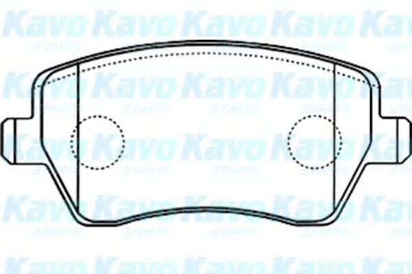Комплект тормозных колодок, дисковый тормоз BP-6570 KAVO PARTS