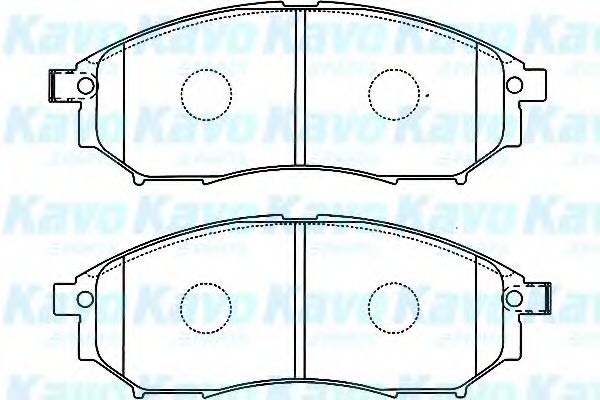 Комплект тормозных колодок, дисковый тормоз BP-6583 KAVO PARTS