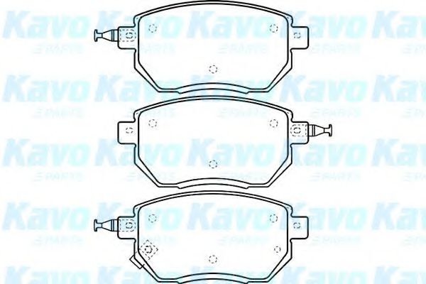 Комплект тормозных колодок, дисковый тормоз BP-6593 KAVO PARTS