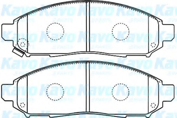 Комплект тормозных колодок, дисковый тормоз BP-6594 KAVO PARTS