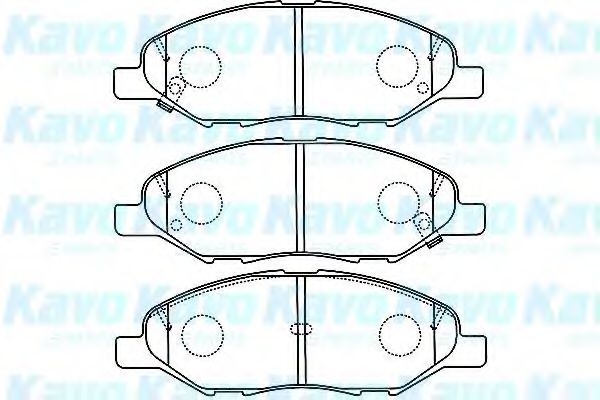 Комплект тормозных колодок, дисковый тормоз BP-6599 KAVO PARTS