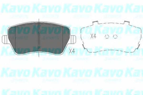 Комплект тормозных колодок, дисковый тормоз KBP-6559 KAVO PARTS