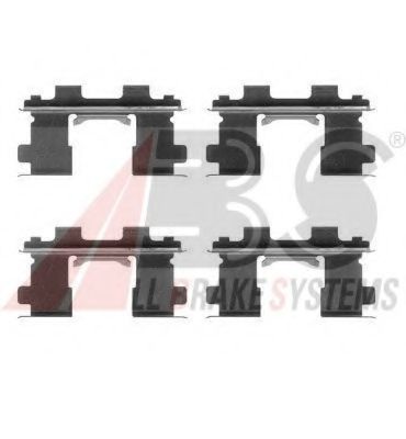 Комплектующие, колодки дискового тормоза 1253Q A.B.S.
