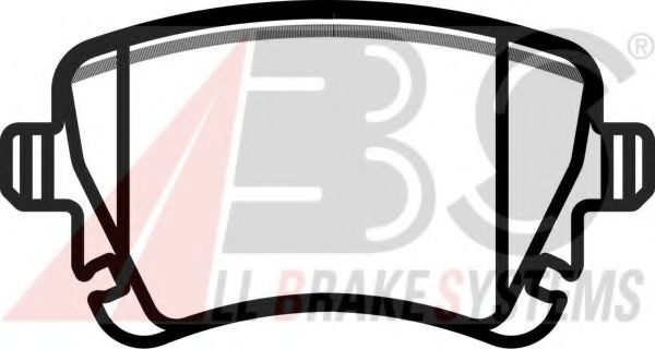 Комплект тормозных колодок, дисковый тормоз 37411 A.B.S.