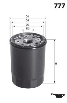 Масляный фильтр ELH4184 MECAFILTER