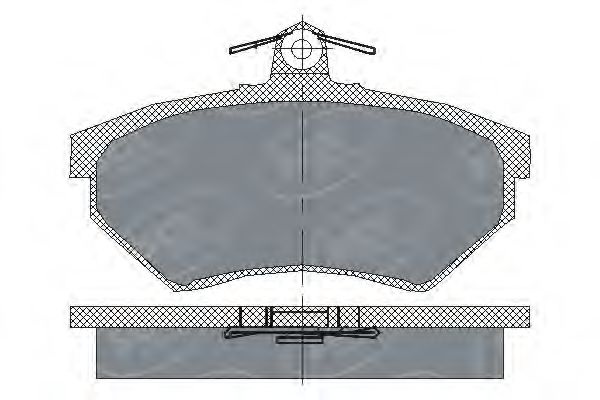 Комплект тормозных колодок, дисковый тормоз SP 110 PR SCT Germany
