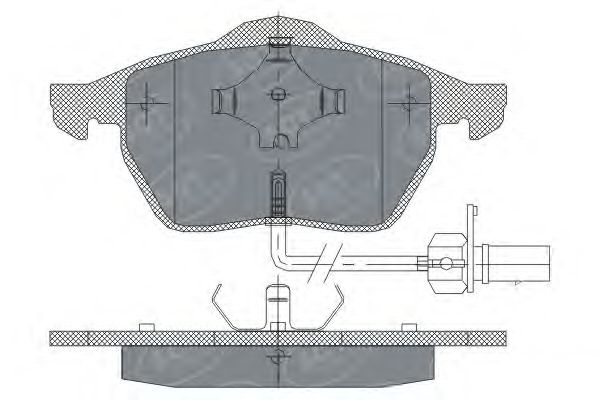 Комплект тормозных колодок, дисковый тормоз SP 259 PR SCT Germany