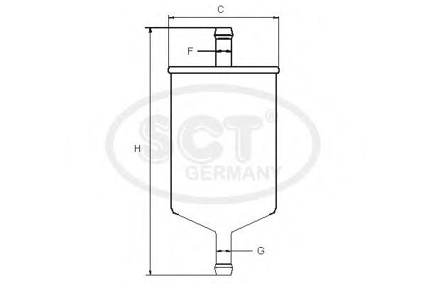 Топливный фильтр ST 755 SCT Germany