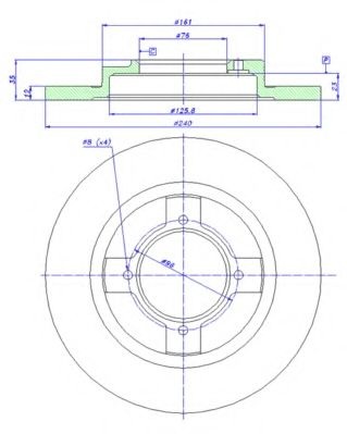 Тормозной диск 142.905 CAR