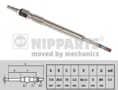 Свеча накаливания N5715018 NIPPARTS