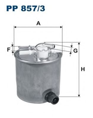 Топливный фильтр PP857/3 FILTRON