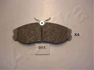 Комплект тормозных колодок, дисковый тормоз 50-00-017 ASHIKA