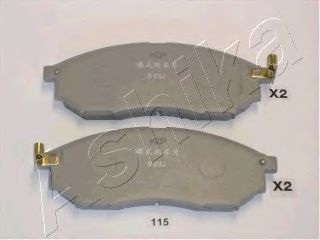 Комплект тормозных колодок, дисковый тормоз 50-01-115 ASHIKA