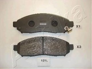 Комплект тормозных колодок, дисковый тормоз 50-01-121 ASHIKA