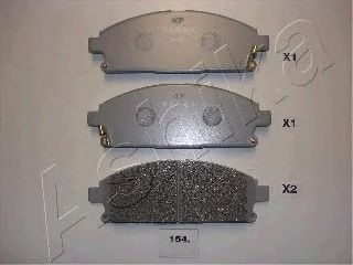 Комплект тормозных колодок, дисковый тормоз 50-01-154 ASHIKA