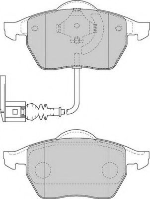 Комплект тормозных колодок, дисковый тормоз DBP391463 DURON