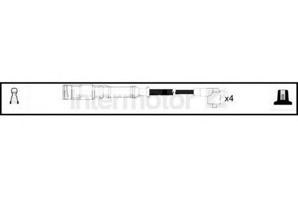Комплект проводов зажигания 73768 STANDARD