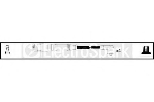 Комплект проводов зажигания OEK1008 STANDARD