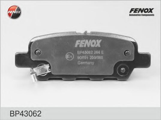 Комплект тормозных колодок, дисковый тормоз BP43062 FENOX
