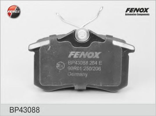 Комплект тормозных колодок, дисковый тормоз BP43088 FENOX
