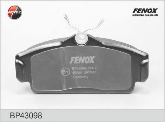 Комплект тормозных колодок, дисковый тормоз BP43098 FENOX