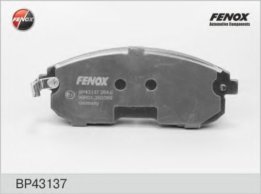 Комплект тормозных колодок, дисковый тормоз BP43137 FENOX