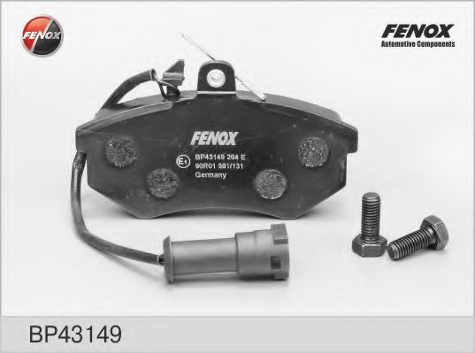 Комплект тормозных колодок, дисковый тормоз BP43149 FENOX