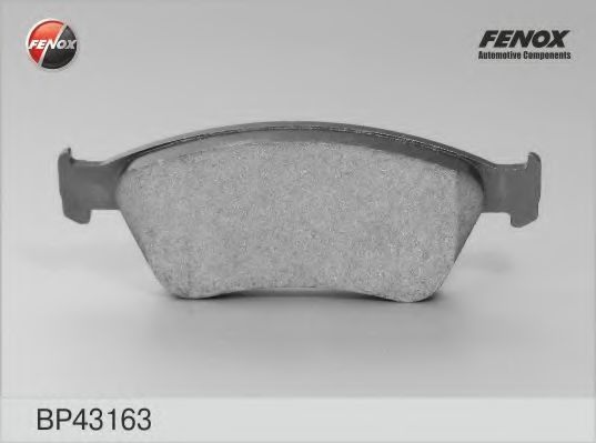 Комплект тормозных колодок, дисковый тормоз BP43163 FENOX