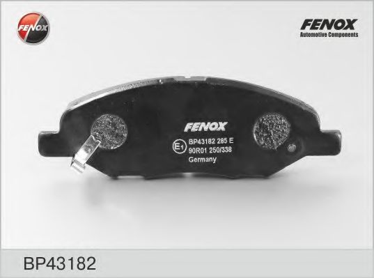 Комплект тормозных колодок, дисковый тормоз BP43182 FENOX