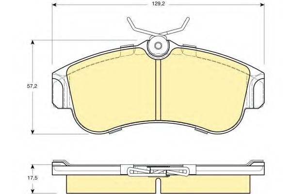 Комплект тормозных колодок, дисковый тормоз 6108481 GIRLING