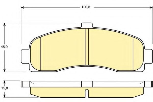 Комплект тормозных колодок, дисковый тормоз 6110599 GIRLING