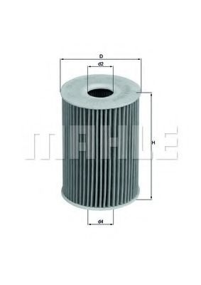 Масляный фильтр OX 415D MAHLE ORIGINAL