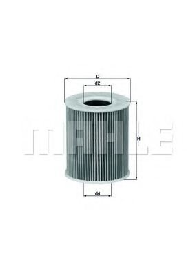 Масляный фильтр OX 203D MAHLE ORIGINAL